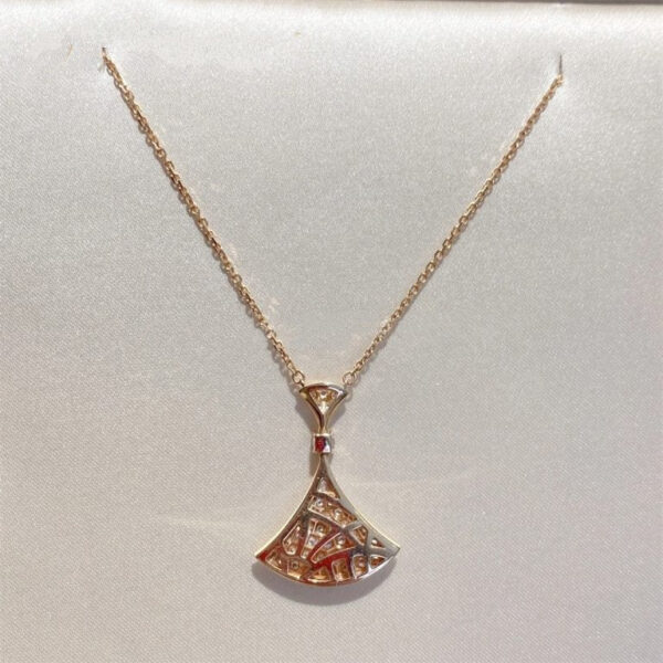 Toxse Dream Necklace Pink Gold Full Diamond - Image 4
