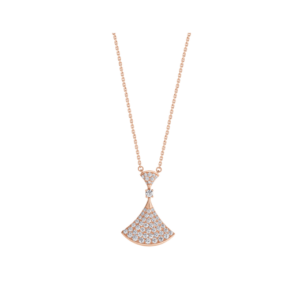 Toxse Dream Necklace Pink Gold Full Diamond