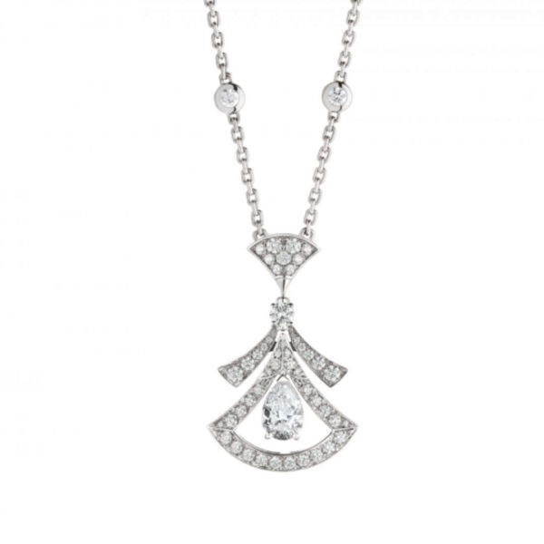 Toxse Dream Necklace White Diamond Silver