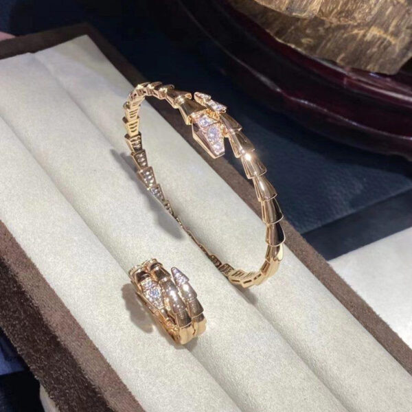 Toxse Serpenti Bracelet Diamonds Pink Gold - Image 8