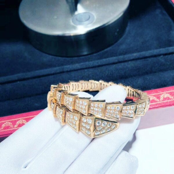 Toxse Serpenti Bracelet 8Mm Pink Gold Diamond - Image 2