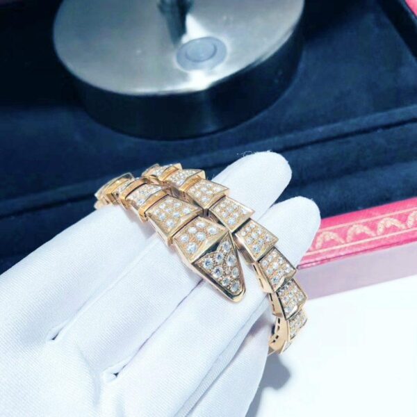 Toxse Serpenti Bracelet 8Mm Pink Gold Diamond - Image 3