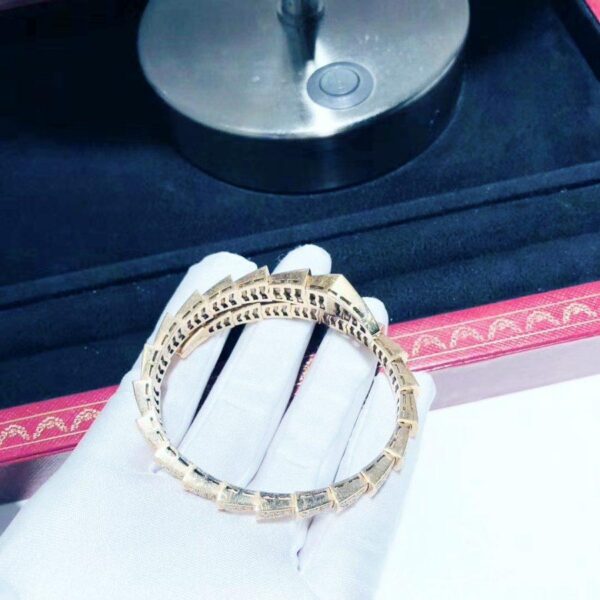 Toxse Serpenti Bracelet 8Mm Pink Gold Diamond - Image 4