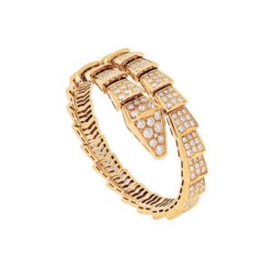 Toxse Serpenti Bracelet 8Mm Gold Diamond