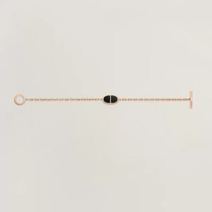 Toxse Chaine Verso Black Ceramic Silver Bracelet