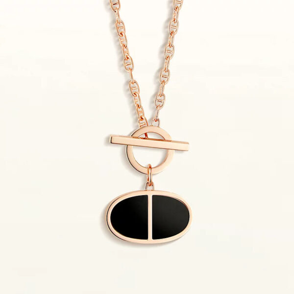 Toxse Chaine Verso Black Ceramic Necklace