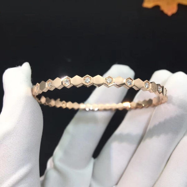 Toxse Bee Love Pink Gold Diamond Bracelet - Image 2