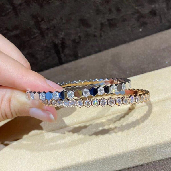 Toxse Bee Love Gold Bracelet Full Diamond - Image 8