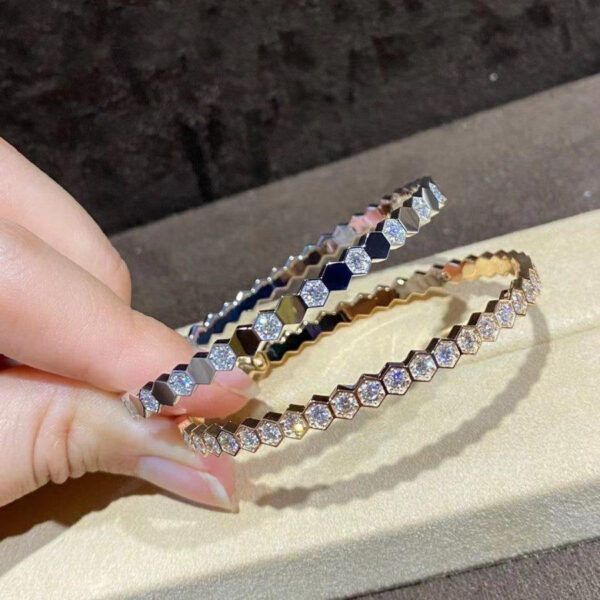 Toxse Bee Love Gold Bracelet Full Diamond - Image 9