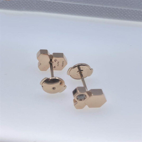 Toxse Bee Love Pink Gold Diamond Earrings - Image 6
