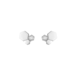 Toxse Bee Love Silver Diamond Earrings