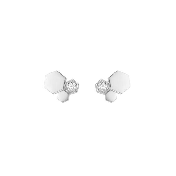 Toxse Bee Love Silver Diamond Earrings