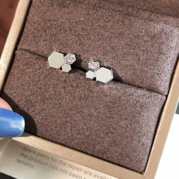 Toxse Bee Love Silver Diamond Earrings - Image 5