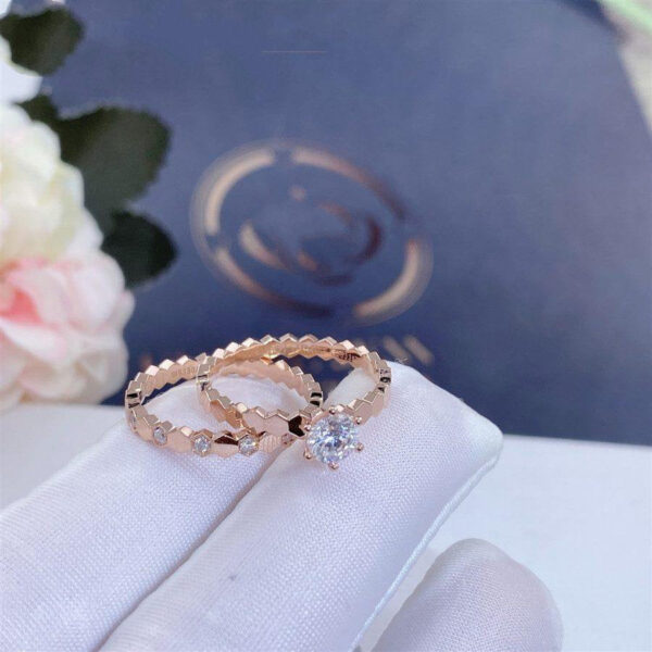 Toxse Bee Love Ring Pink Gold 1 Diamond - Image 4