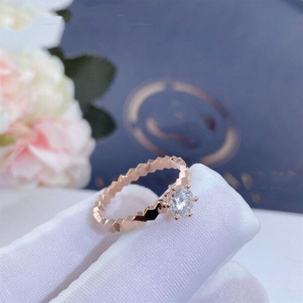 Toxse Bee Love Ring Pink Gold 1 Diamond - Image 2