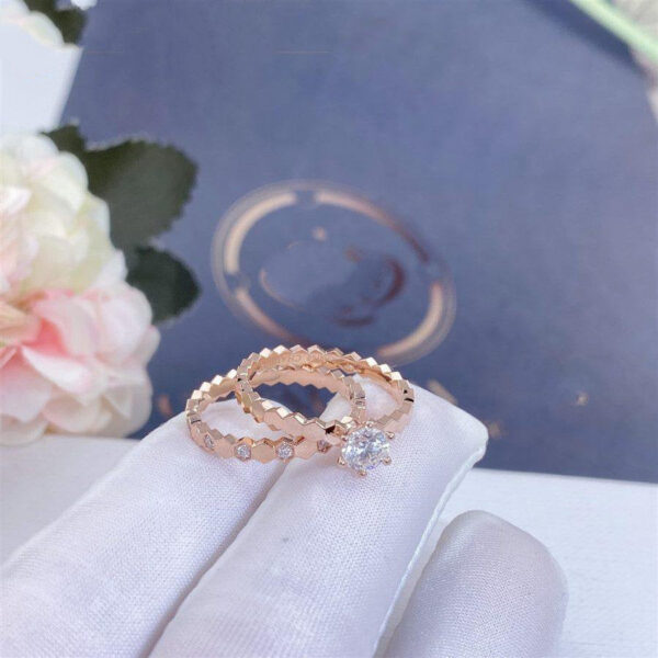 Toxse Bee Love Ring Pink Gold 1 Diamond - Image 5