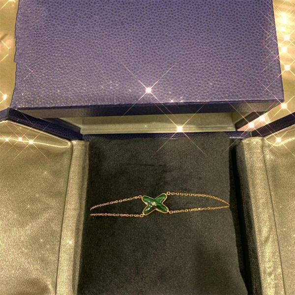 Toxse Jeux Bracelet Malachite Pink Gold 1 Diamond - Image 2