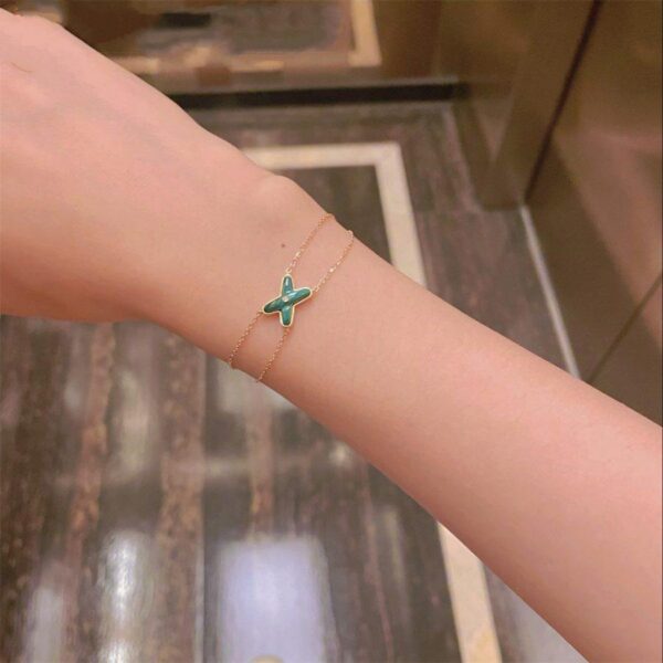Toxse Jeux Bracelet Malachite Pink Gold 1 Diamond - Image 4