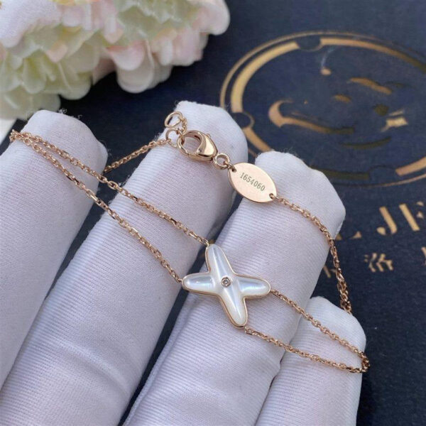 Toxse Jeux Bracelet White Mop Pink Gold 1 Diamond - Image 5