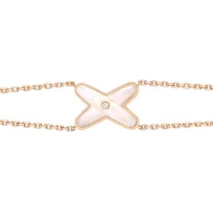 Toxse Jeux Bracelet White Mop Pink Gold 1 Diamond
