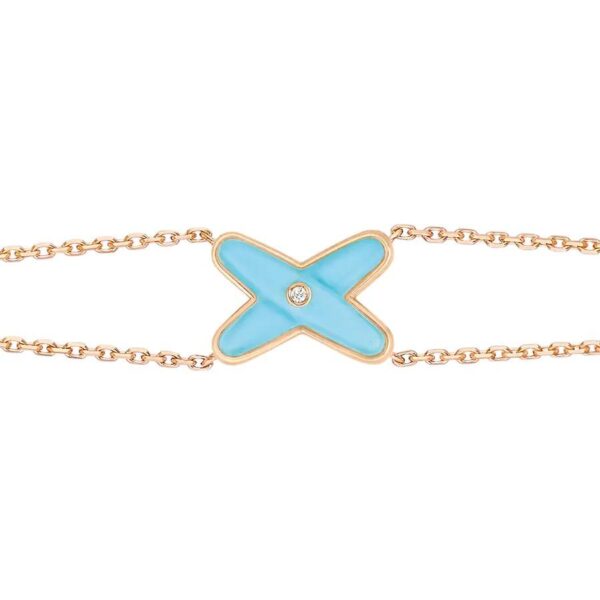 Toxse Jeux Bracelet Turquoise Pink Gold 1 Diamond