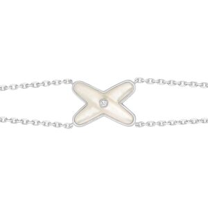 Toxse Jeux Bracelet White Mop Silver 1 Diamond