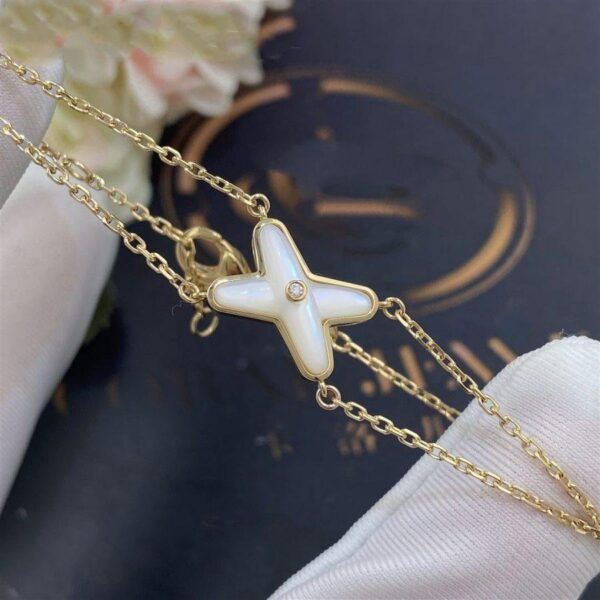Toxse Jeux Bracelet White Mop Gold 1 Diamond - Image 4
