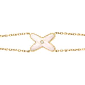Toxse Jeux Bracelet White Mop Gold 1 Diamond