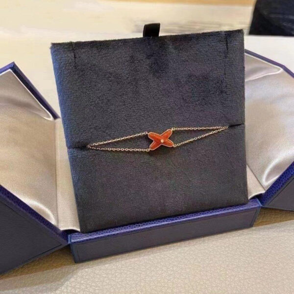 Toxse Jeux Bracelet Carnelian Pink Gold 1 Diamond - Image 5
