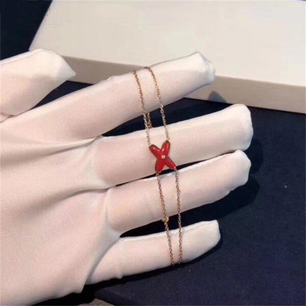 Toxse Jeux Bracelet Carnelian Pink Gold 1 Diamond - Image 3