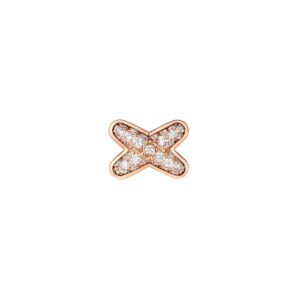 Toxse Jeux De Pink Gold Diamond Earrings