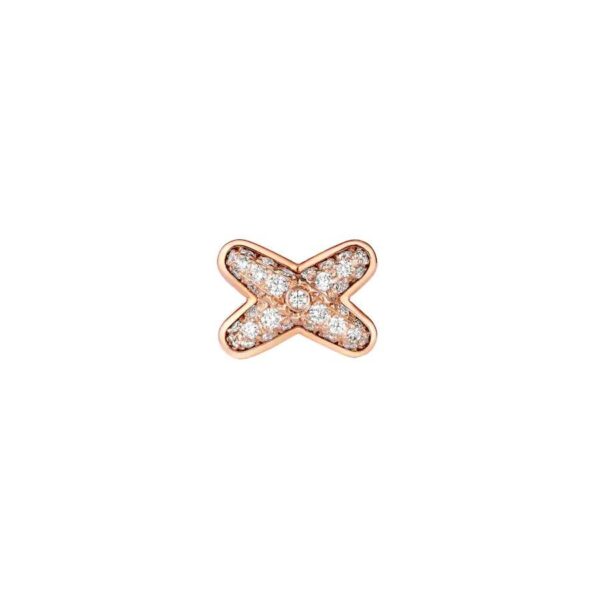 Toxse Jeux De Pink Gold Diamond Earrings