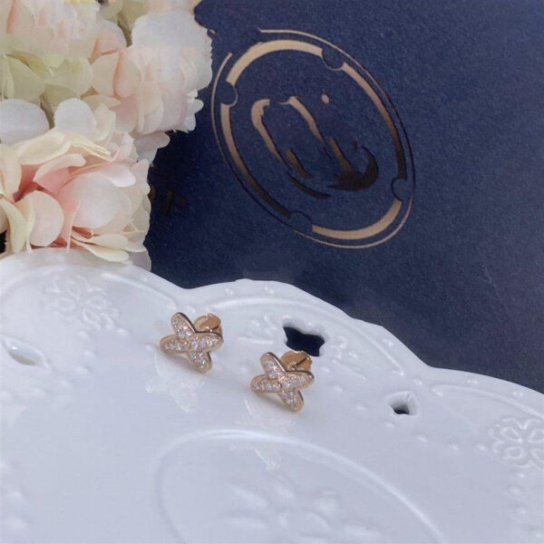 Toxse Jeux De Pink Gold Diamond Earrings - Image 4