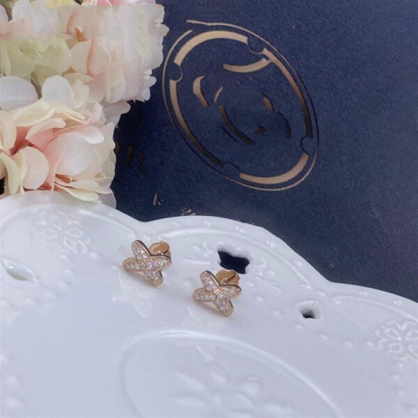 Toxse Jeux De Pink Gold Diamond Earrings - Image 5