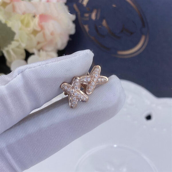 Toxse Jeux De Pink Gold Diamond Earrings - Image 2