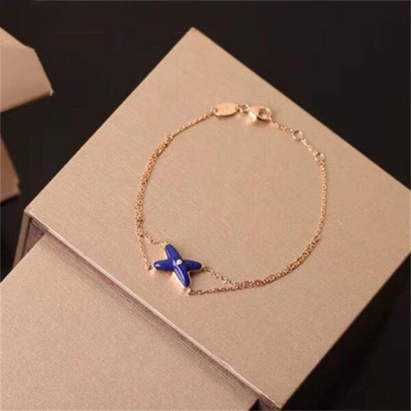 Toxse Hollow Design Four-Leaf Clover Flower Shape Ring - Image 3