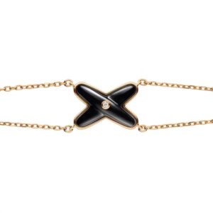 Toxse Jeux Bracelet Onyx Pink Gold 1 Diamond