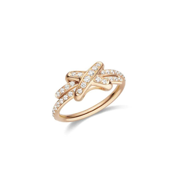 Toxse Jeux De Ring Pink Gold Diamond