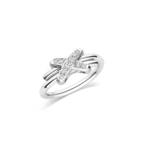 Toxse Jeux De Silver Diamond Ring