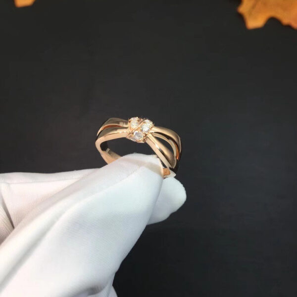 Toxse Liens Ring Pink Gold Diamond - Image 3