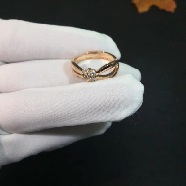 Toxse Liens Ring Pink Gold Diamond - Image 5