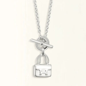 Toxse Pop H Pedant Silver Necklace