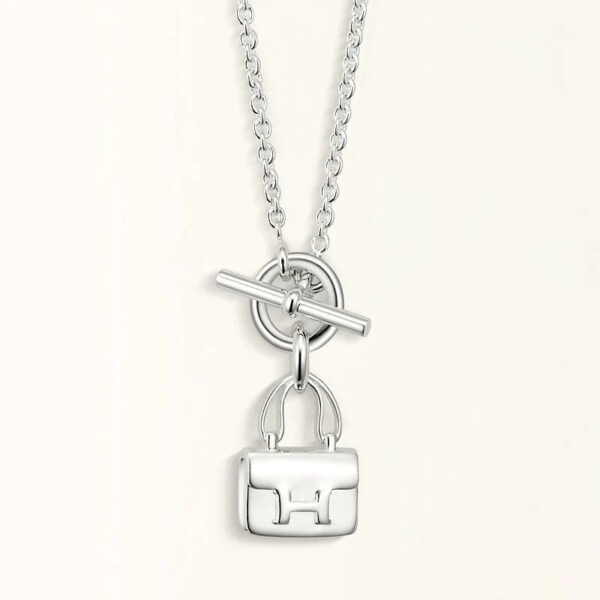 Toxse Pop H Pedant Silver Necklace