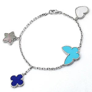 Toxse Lucky Spring Silver Bracelet 4 Motifs