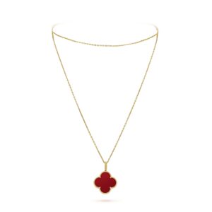 Toxse Magic Alhambra One Motifs Carnelian Clover Necklace