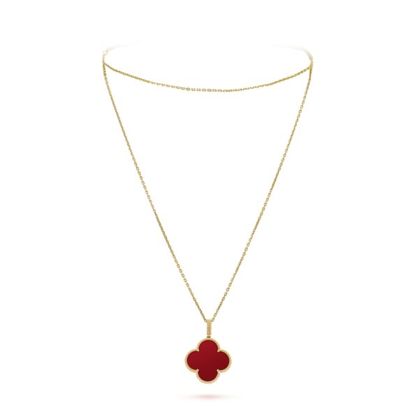 Toxse Magic Alhambra One Motifs Carnelian Clover Necklace
