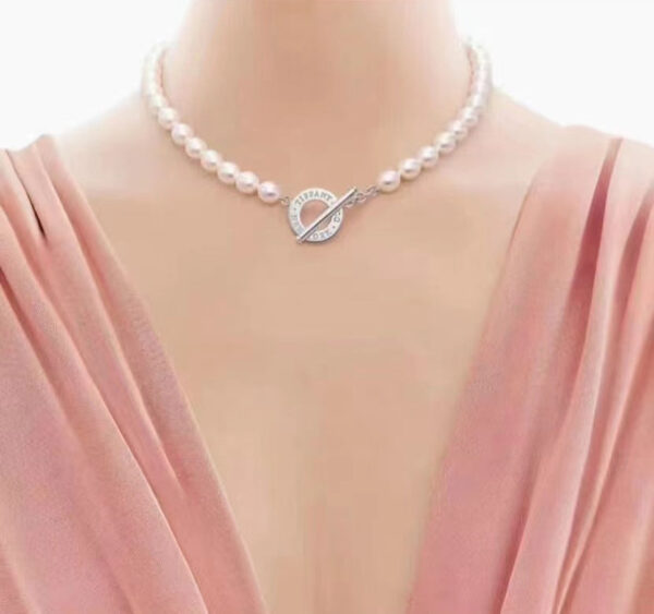 Toxse Tag Beads Toggle Clasp Necklace - Image 2
