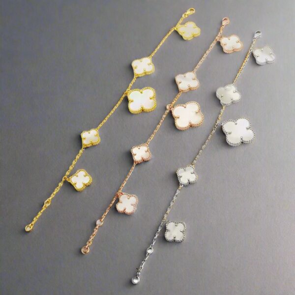 Toxse Magic Alhambra Five Pearls Motifs Clover Bracelet - Image 4