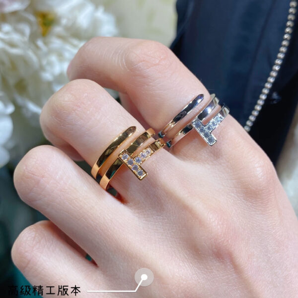 Toxse T Diamond Square Wrap Ring - Image 4