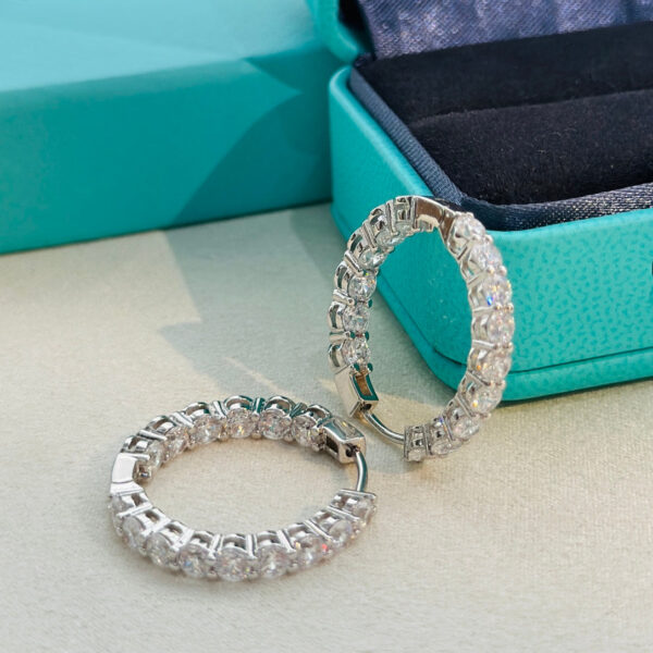Toxse Hoop Diamonds Earrings - Image 3